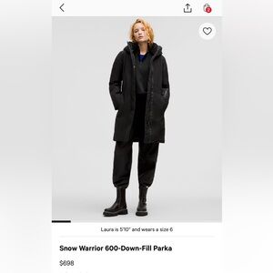 Lululemon Snow warrior parka